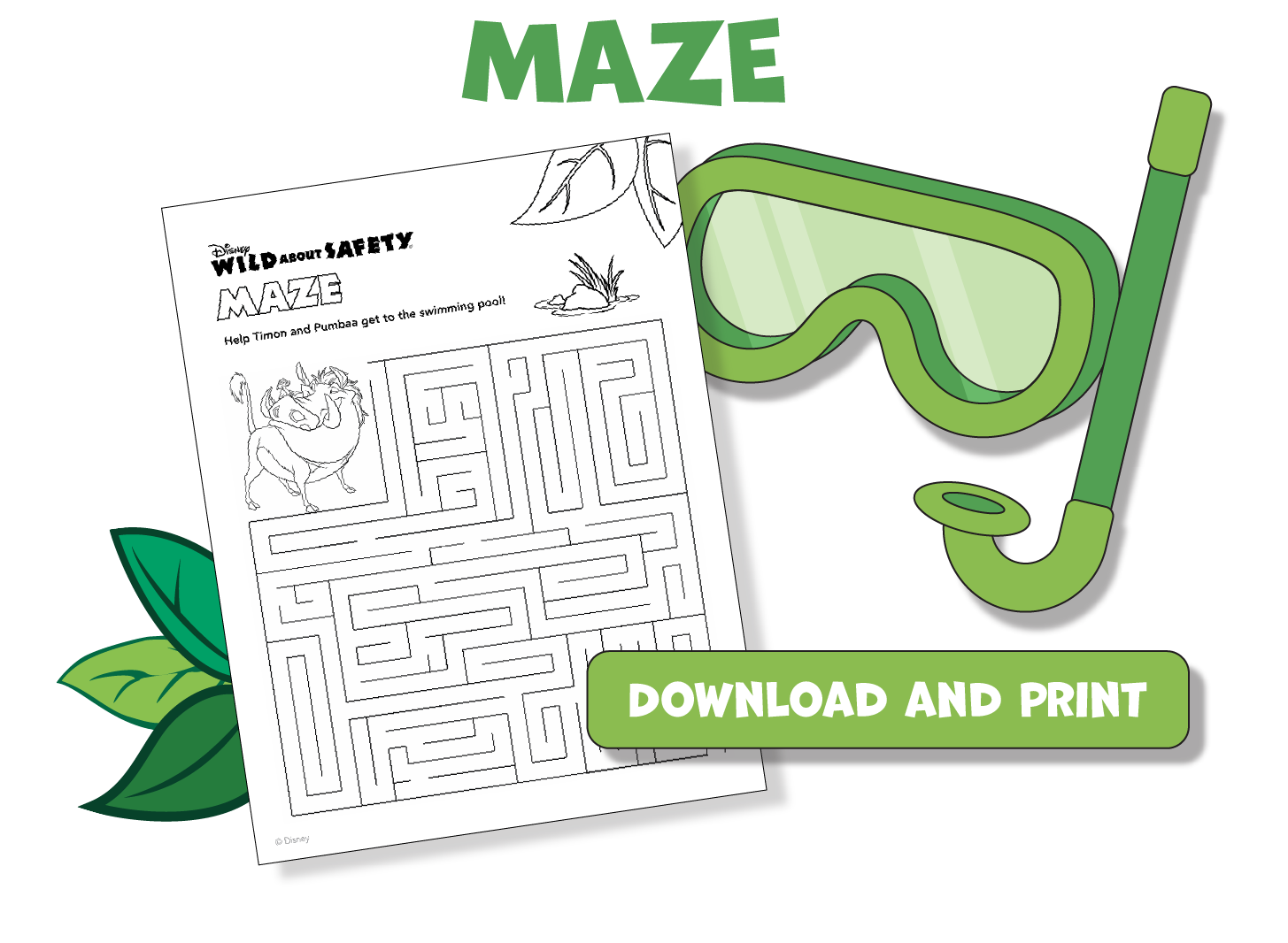 Download and print "Maze" activity sheet