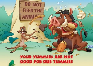 Tip 14 - Your yummies are not good for our tummies